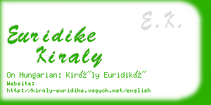 euridike kiraly business card